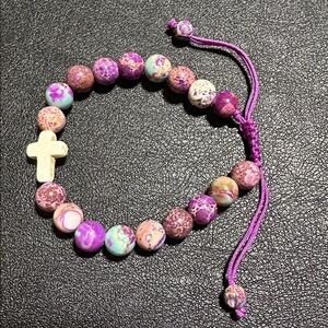 Easter Natural Jasper Stone Friendship Bracelet